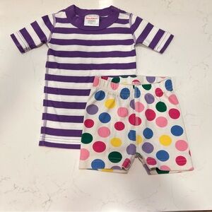 Hanna Andersson Organic Cotton Coordinating Stripes And Polka Dots 3T Pajamas